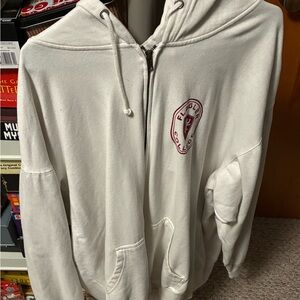 White Flagler College Hoodie Sweater